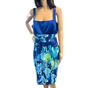 (5 for‎ $25) Roulette Mixed Media Sleeveless Belted Dress size 12